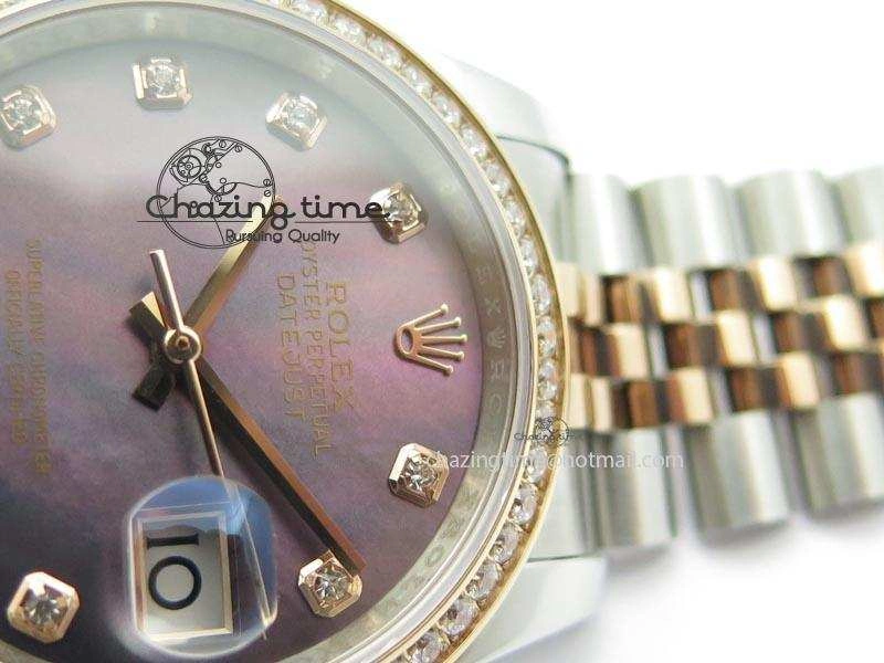DateJust 116234 BP Best Edition SS RG Gray MOP Dial On SS Bracelet A2824 V Classic 3936
