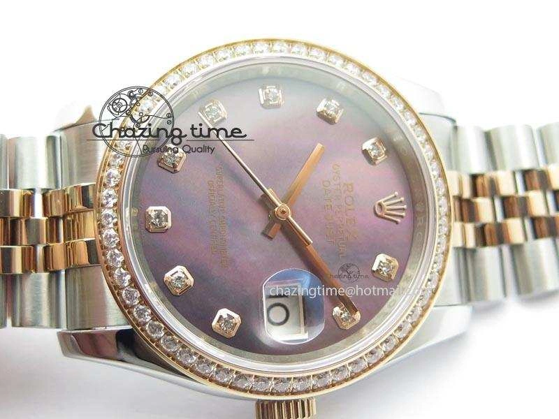 DateJust 116234 BP Best Edition SS RG Gray MOP Dial On SS Bracelet A2824 V Classic 3936