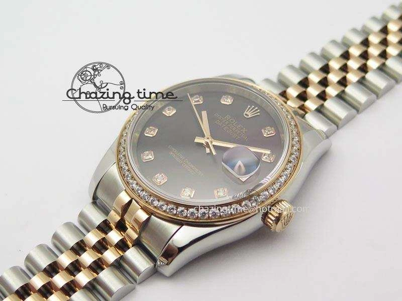 DateJust 116234 BP Best Edition SS RG Gray MOP Dial On SS Bracelet A2824 V Classic 3936