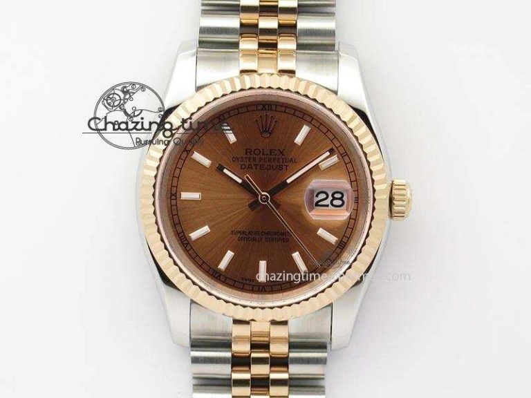 DateJust 116234 BP Best Edition SS RG Rose Gold Dial On SS Bracelet A2824 V Sophisticated 3939