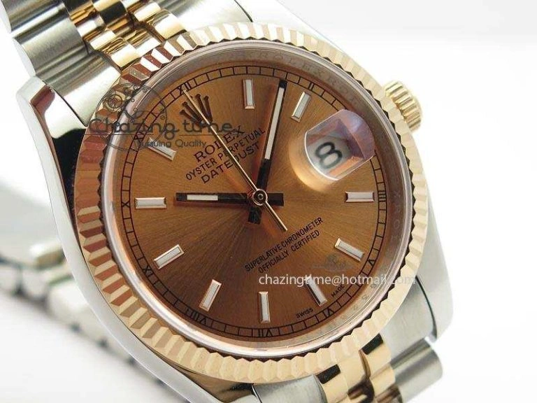 DateJust 116234 BP Best Edition SS RG Rose Gold Dial On SS Bracelet A2824 V Sophisticated 3939