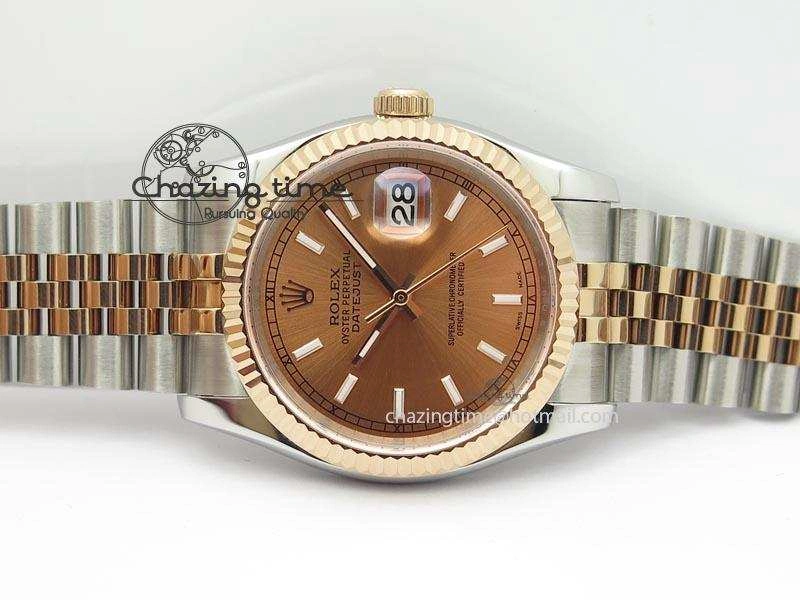 DateJust 116234 BP Best Edition SS RG Rose Gold Dial On SS Bracelet A2824 V Sophisticated 3939