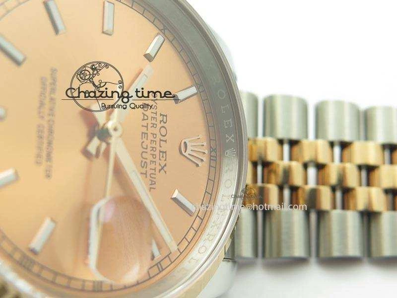 DateJust 116234 BP Best Edition SS RG Rose Gold Dial On SS Bracelet A2824 V Sophisticated 3939