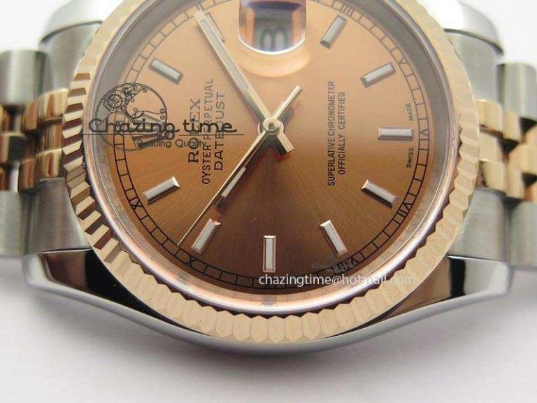 DateJust 116234 BP Best Edition SS RG Rose Gold Dial On SS Bracelet A2824 V Sophisticated 3939