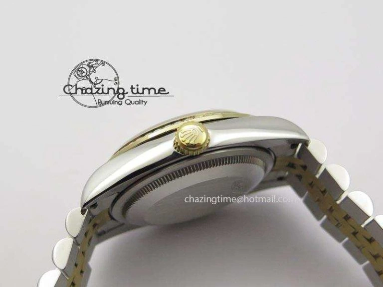 Refined DateJust 116234 BP Best Edition SS YG Gold Dial Diamond Markers On SS Bracelet A2824 V 3940