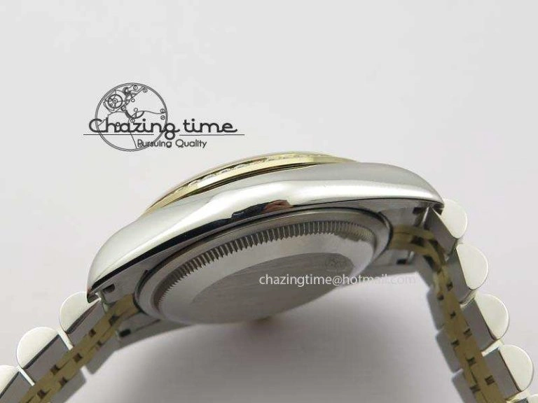 Refined DateJust 116234 BP Best Edition SS YG Gold Dial Diamond Markers On SS Bracelet A2824 V 3940