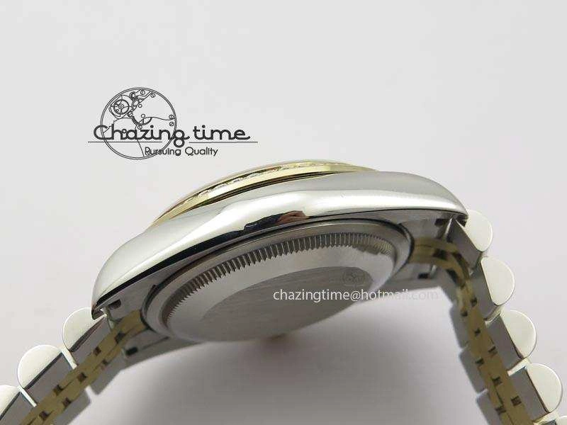 Refined DateJust 116234 BP Best Edition SS YG Gold Dial Diamond Markers On SS Bracelet A2824 V 3940