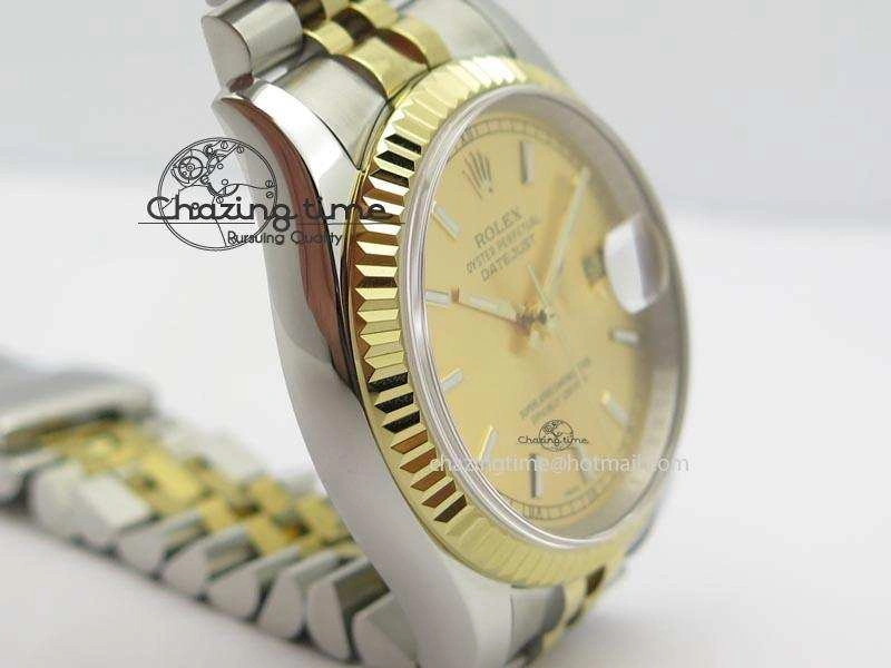 DateJust 116234 BP Best Edition SS YG Gold Dial On SS Bracelet A2824 V ZeroBulk 3942