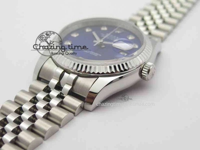 Vibrant DateJust 116234 SS BP Best Edition Blue Dial Diam Markers On SS Bracelet SA 3741