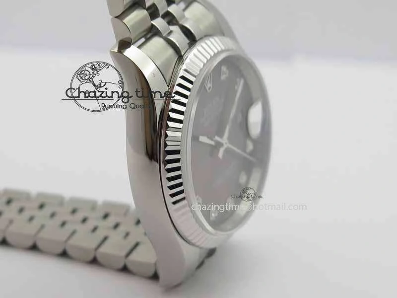 Effortless DateJust 116234 SS BP Best Edition Gray Dial Diam Markers On SS Bracelet SA 3742
