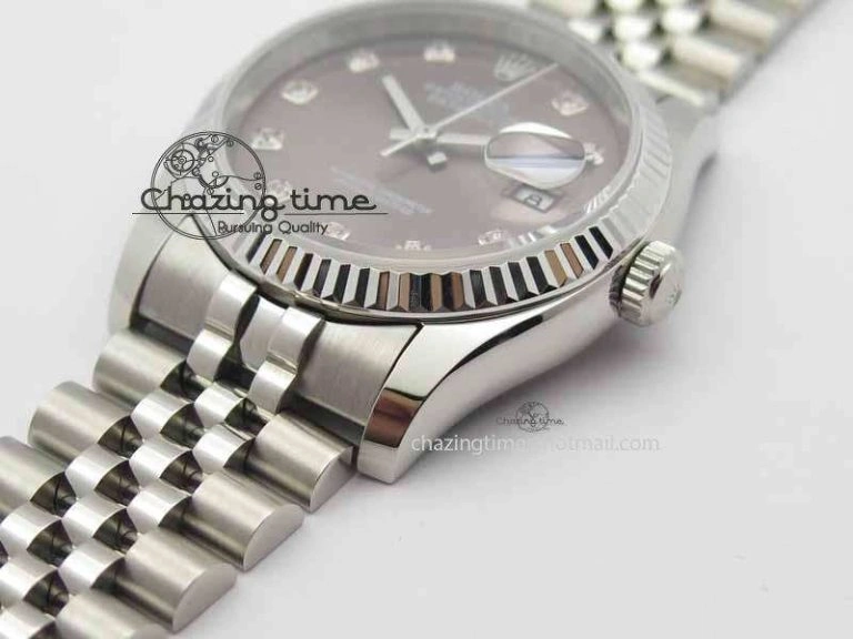 Effortless DateJust 116234 SS BP Best Edition Gray Dial Diam Markers On SS Bracelet SA 3742