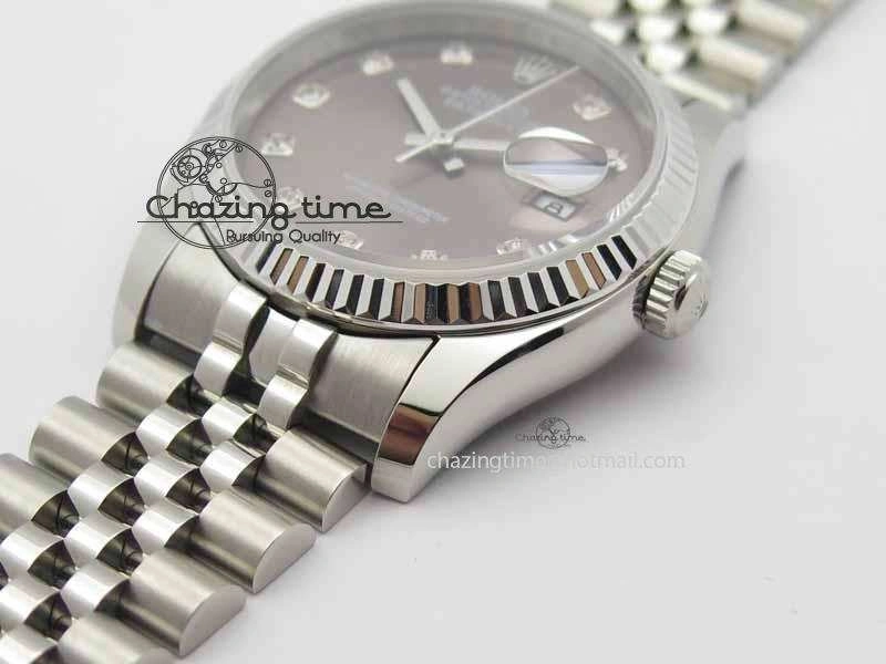 Effortless DateJust 116234 SS BP Best Edition Gray Dial Diam Markers On SS Bracelet SA 3742