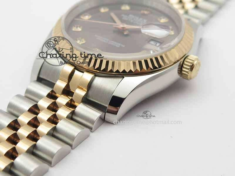 DateJust 116234 SS RG BP Best Edition Gray Dial Diam Markers On SS RG Bracelet SA EasyMatch 3747