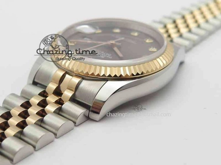 DateJust 116234 SS RG BP Best Edition Gray Dial Diam Markers On SS RG Bracelet SA EasyMatch 3747