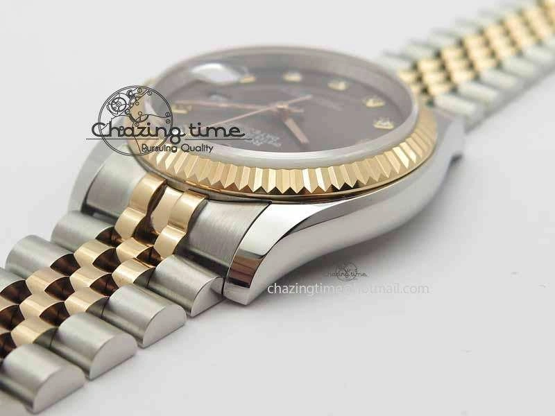 DateJust 116234 SS RG BP Best Edition Gray Dial Diam Markers On SS RG Bracelet SA EasyMatch 3747