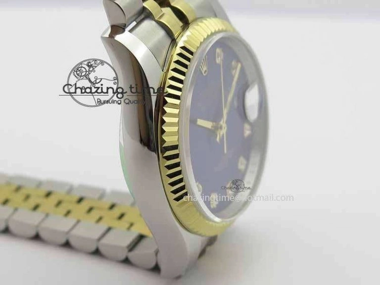 FreshLook DateJust 116234 SS YG BP Best Edition Blue Dial Diam Markers On SS YG Bracelet SA 3744