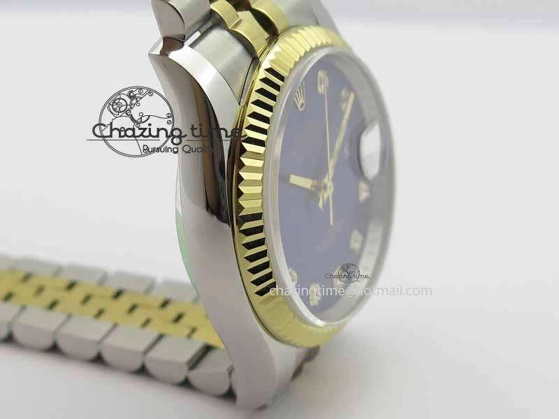 FreshLook DateJust 116234 SS YG BP Best Edition Blue Dial Diam Markers On SS YG Bracelet SA 3744