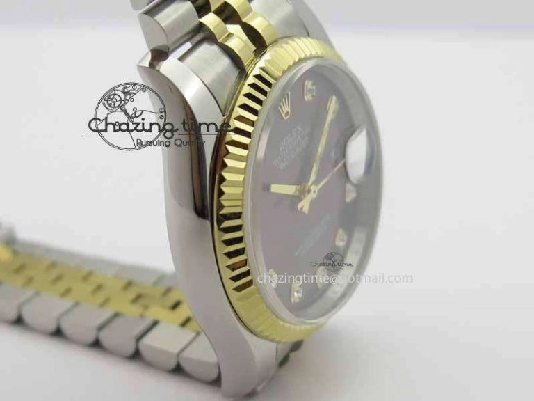 Sustainable DateJust 116234 SS YG BP Best Edition Gray Dial Diam Markers On SS YG Bracelet SA 3745