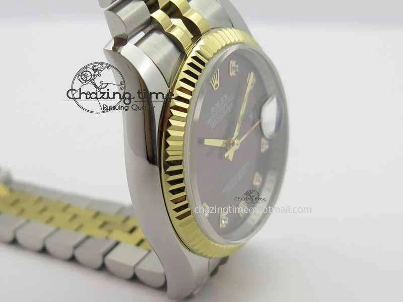 Sustainable DateJust 116234 SS YG BP Best Edition Gray Dial Diam Markers On SS YG Bracelet SA 3745