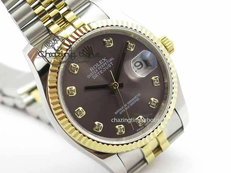 Sustainable DateJust 116234 SS YG BP Best Edition Gray Dial Diam Markers On SS YG Bracelet SA 3745