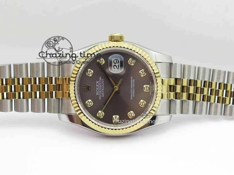 Sustainable DateJust 116234 SS YG BP Best Edition Gray Dial Diam Markers On SS YG Bracelet SA 3745