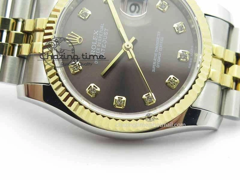Sustainable DateJust 116234 SS YG BP Best Edition Gray Dial Diam Markers On SS YG Bracelet SA 3745