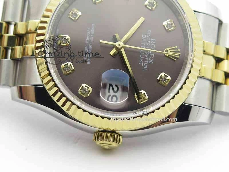 Sustainable DateJust 116234 SS YG BP Best Edition Gray Dial Diam Markers On SS YG Bracelet SA 3745