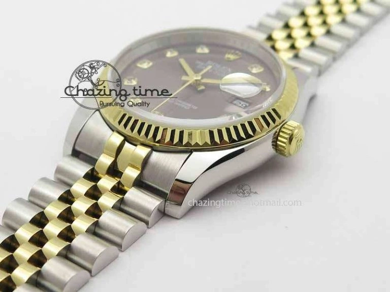 Sustainable DateJust 116234 SS YG BP Best Edition Gray Dial Diam Markers On SS YG Bracelet SA 3745