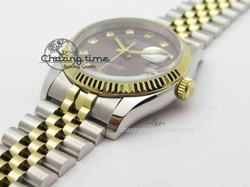 Sustainable DateJust 116234 SS YG BP Best Edition Gray Dial Diam Markers On SS YG Bracelet SA 3745