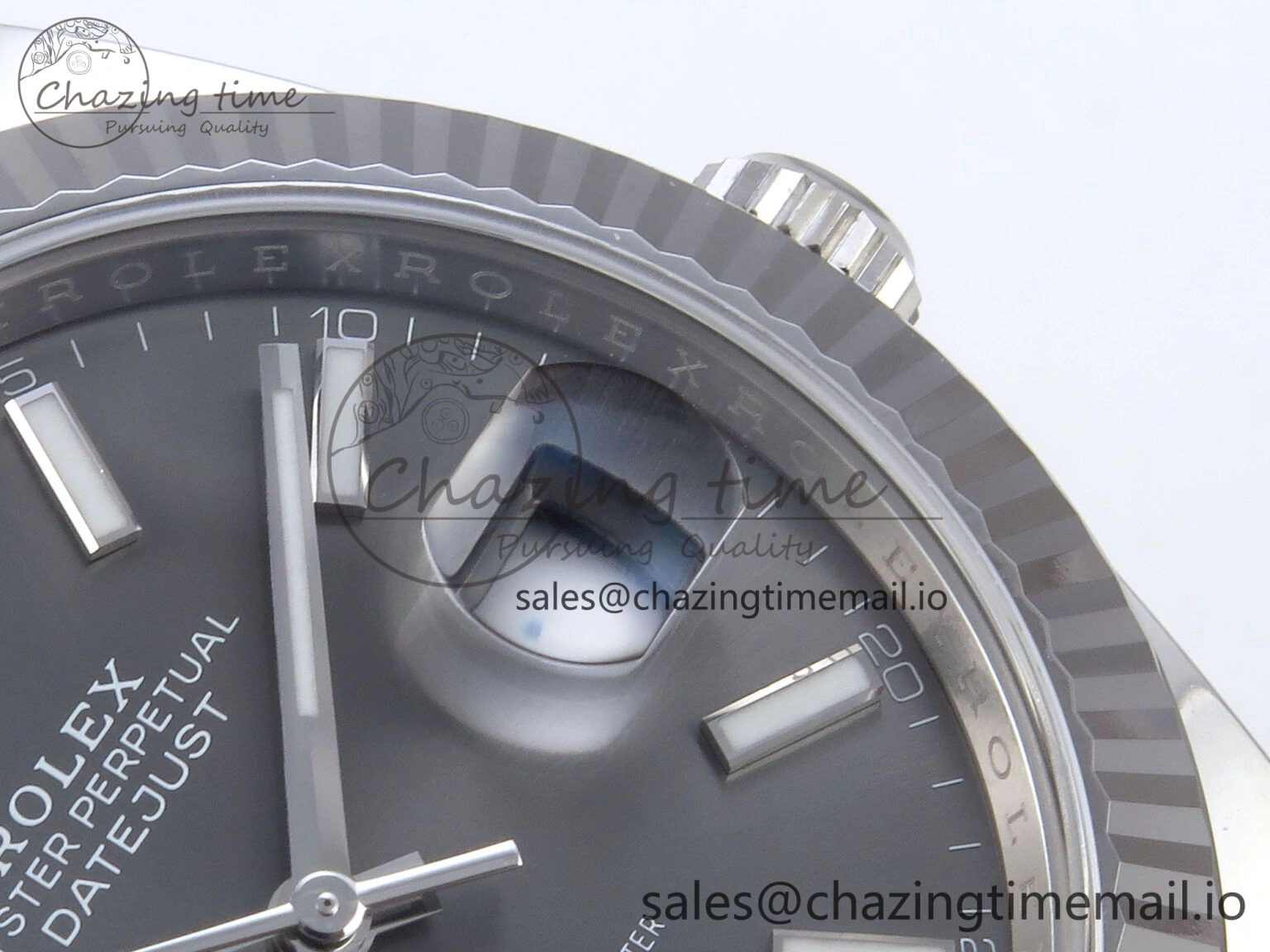 Stylish DateJust 126334 41mm Clean 1:1 Best Edition 904L Steel Gray Stick Dial on Jubilee Bracelet VR 895