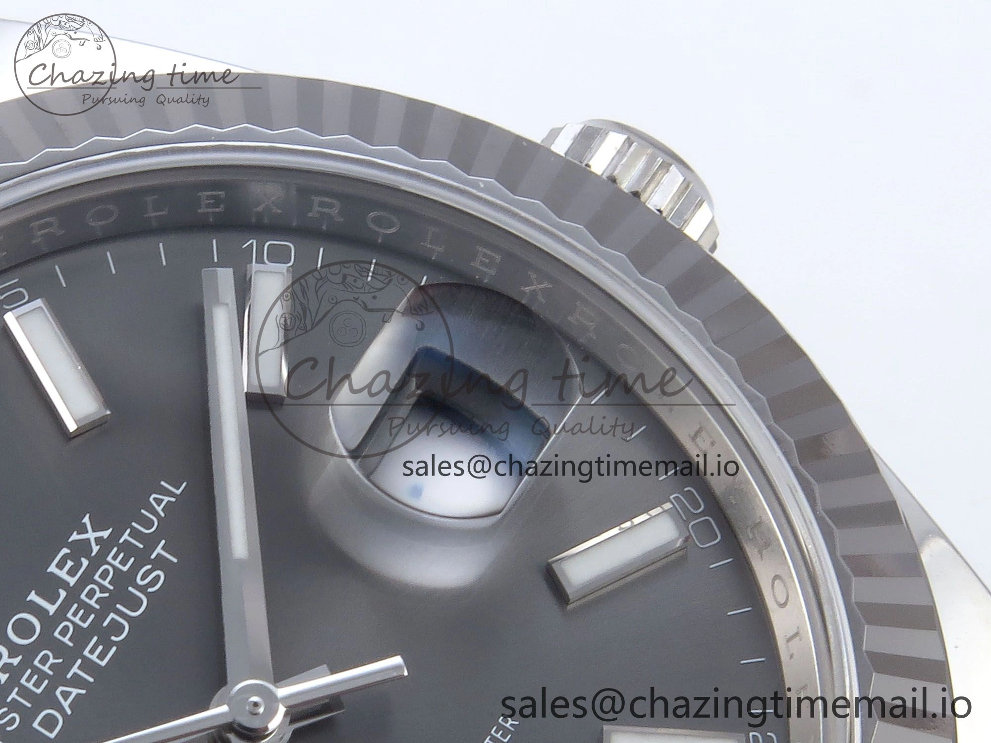 Stylish DateJust 126334 41mm Clean 1:1 Best Edition 904L Steel Gray Stick Dial on Jubilee Bracelet VR 895