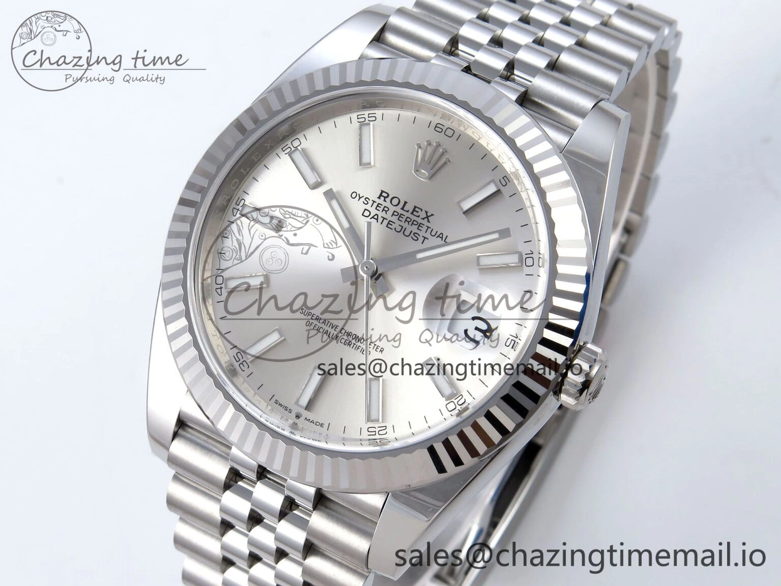 DateJust 126334 41mm Clean 1:1 Best Edition 904L Steel Silver Stick Dial on Jubilee Bracelet VR SunProtective 897