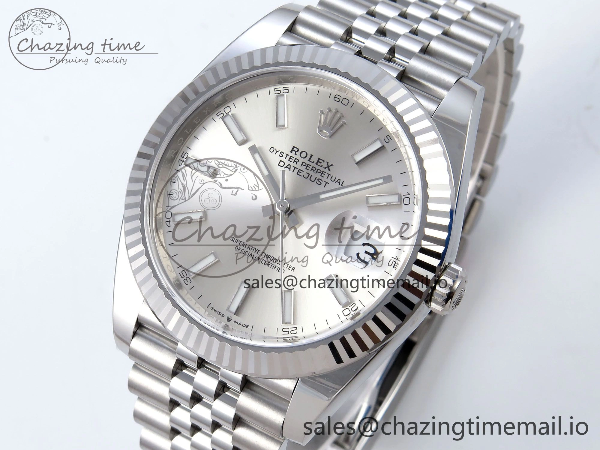 DateJust 126334 41mm Clean 1:1 Best Edition 904L Steel Silver Stick Dial on Jubilee Bracelet VR SunProtective 897
