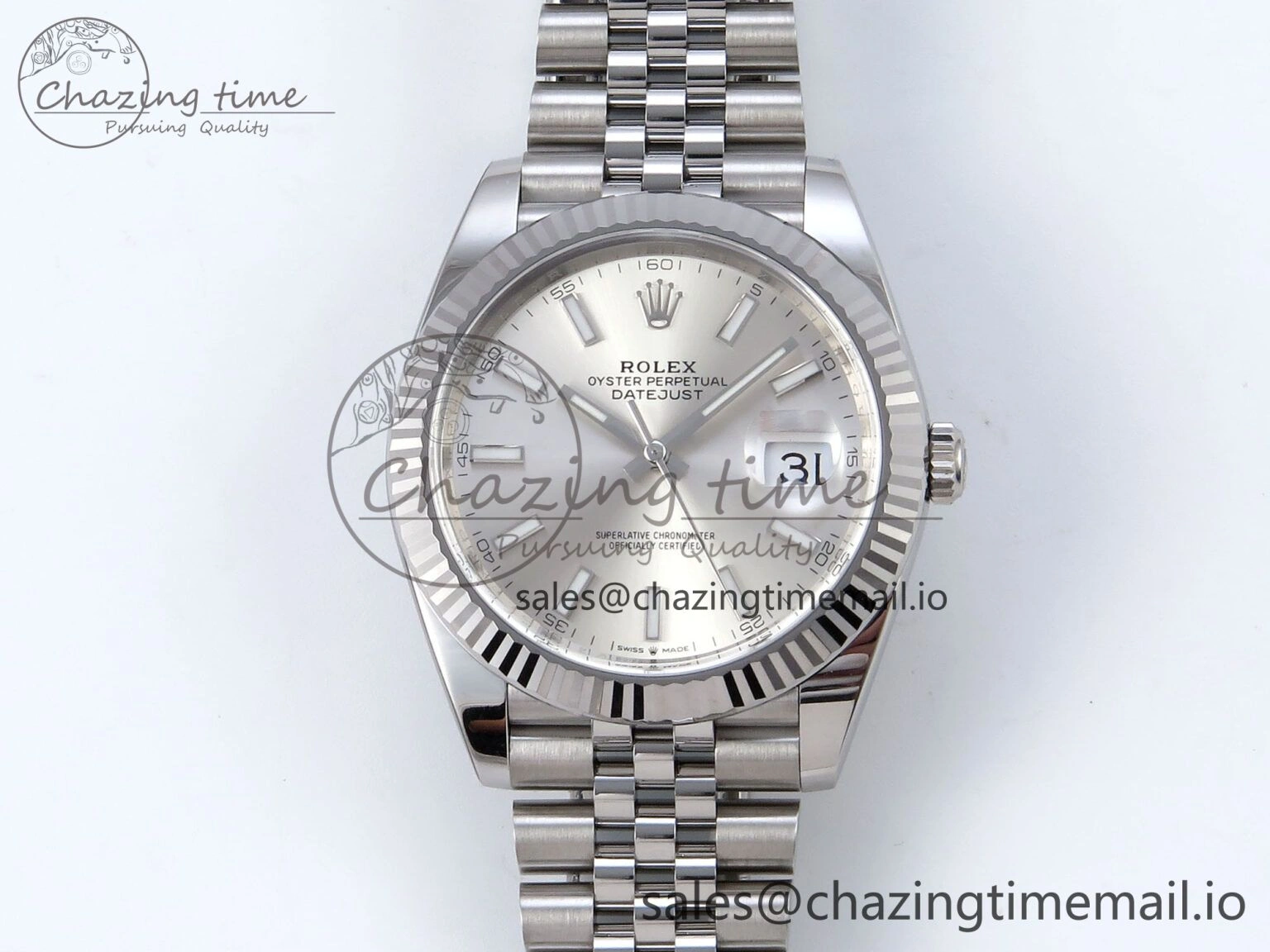 DateJust 126334 41mm Clean 1:1 Best Edition 904L Steel Silver Stick Dial on Jubilee Bracelet VR SunProtective 897