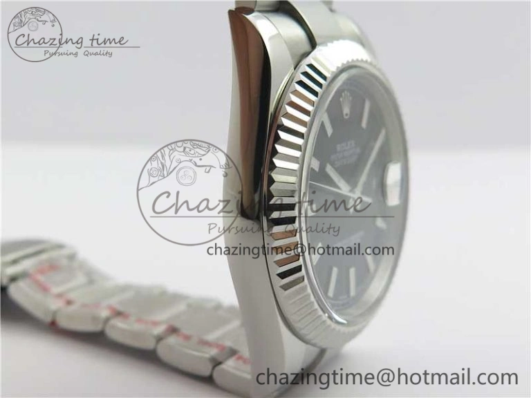 Practical DateJust 126334 SS Noob 1:1 904L Best Edition Black Dial Stick Markers on Oyster Bracelet A 3173