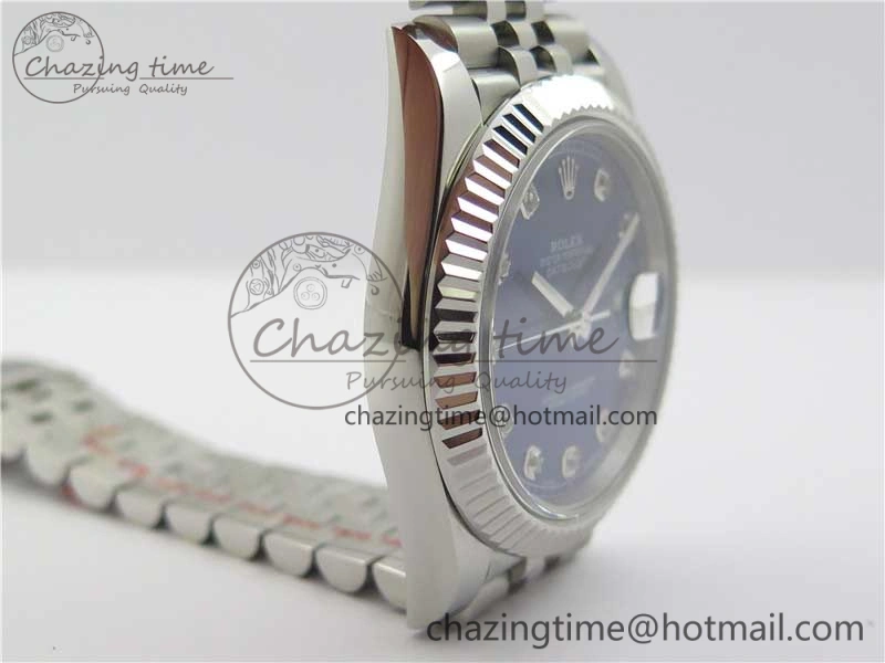 DateJust 126334 SS Noob 1:1 904L Best Edition Blue Dial Diamond on Jubilee Bracelet A Unisex 3155