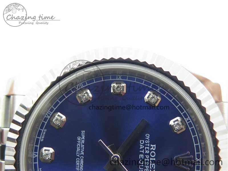 DateJust 126334 SS Noob 1:1 904L Best Edition Blue Dial Diamond on Jubilee Bracelet A Unisex 3155