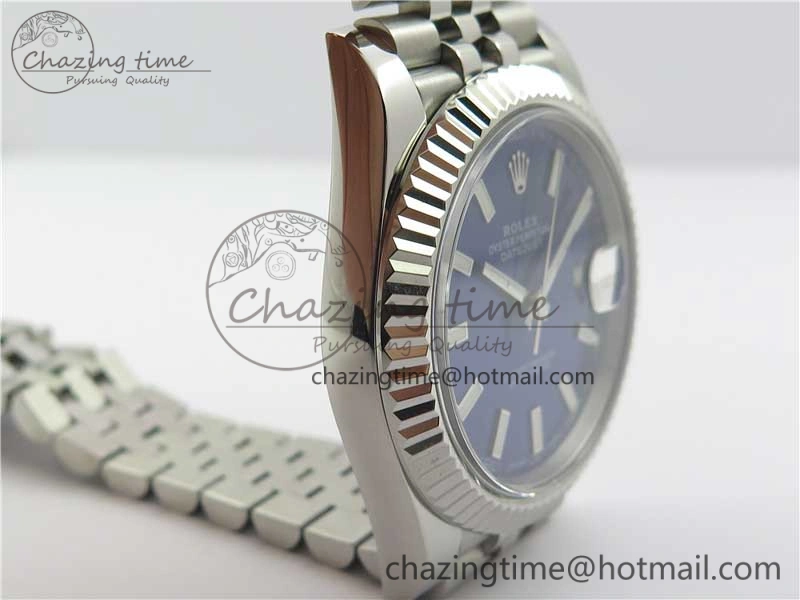 Efficient DateJust 126334 SS Noob 1:1 904L Best Edition Blue Dial Stick Markers on Jubilee Bracelet A 3157