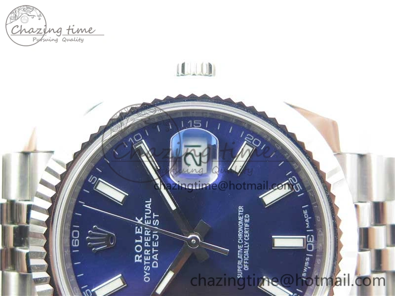 Efficient DateJust 126334 SS Noob 1:1 904L Best Edition Blue Dial Stick Markers on Jubilee Bracelet A 3157