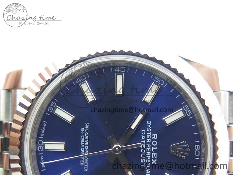 Efficient DateJust 126334 SS Noob 1:1 904L Best Edition Blue Dial Stick Markers on Jubilee Bracelet A 3157