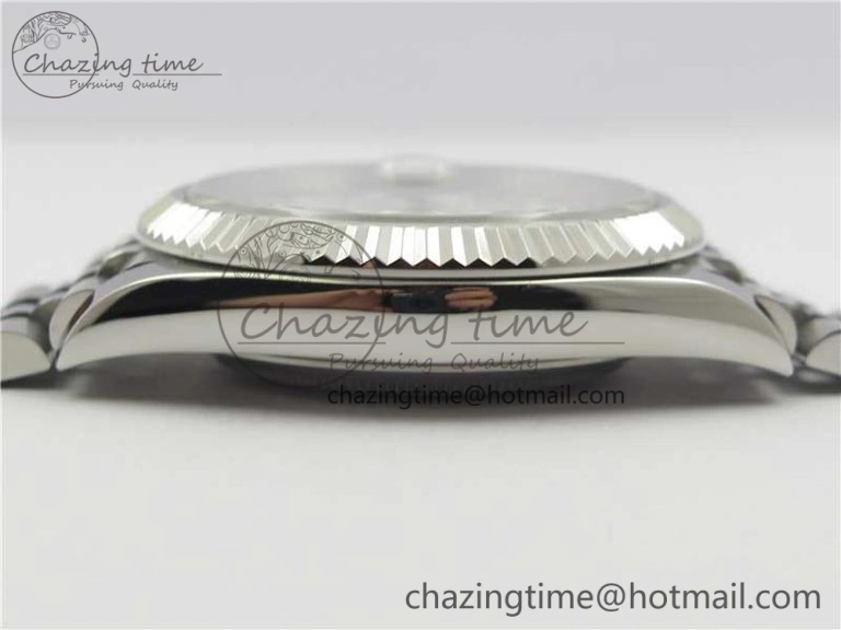 DateJust 126334 SS Noob 1:1 904L Best Edition Gray Dial Diamond on Jubilee Bracelet A Versatile 3156