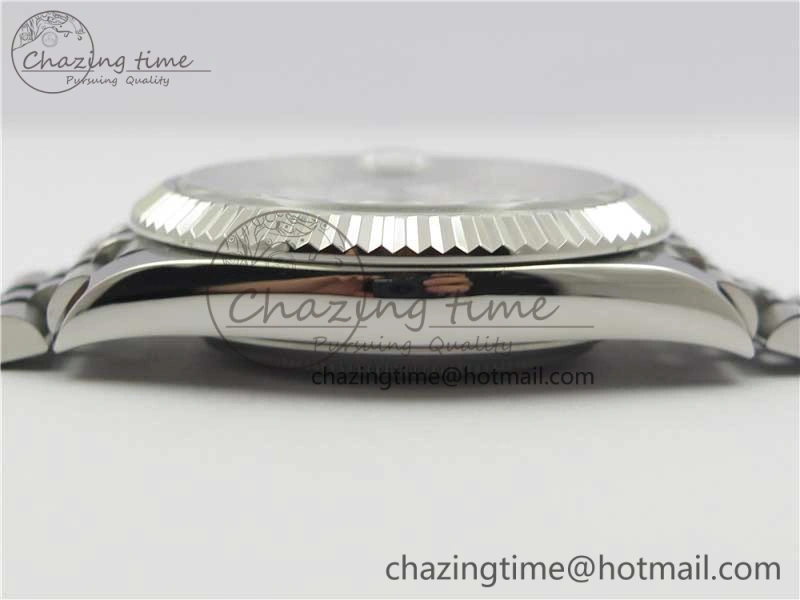 DateJust 126334 SS Noob 1:1 904L Best Edition Gray Dial Diamond on Jubilee Bracelet A Versatile 3156