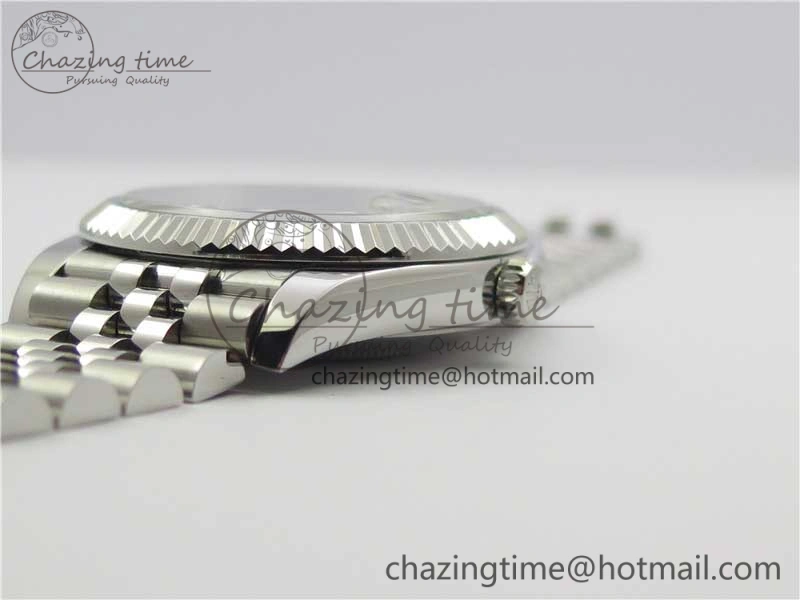DateJust 126334 SS Noob 1:1 904L Best Edition Gray Dial Diamond on Jubilee Bracelet A Versatile 3156