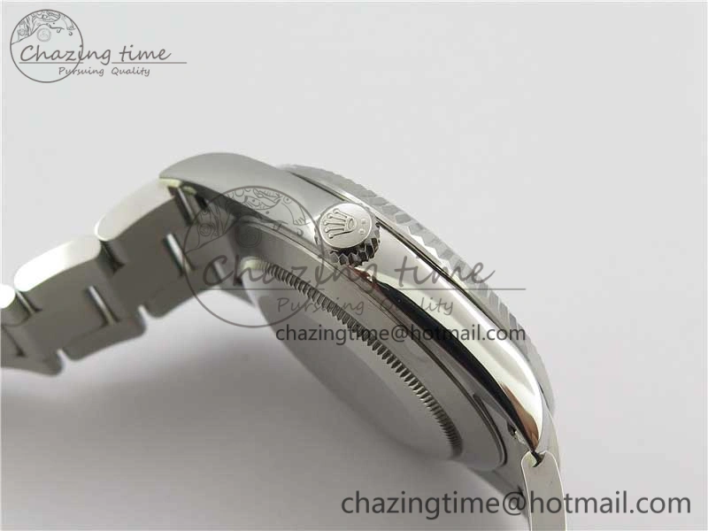 DateJust 126334 SS Noob 1:1 904L Best Edition Gray Dial Diamond on Oyster Bracelet A Stylish 3167