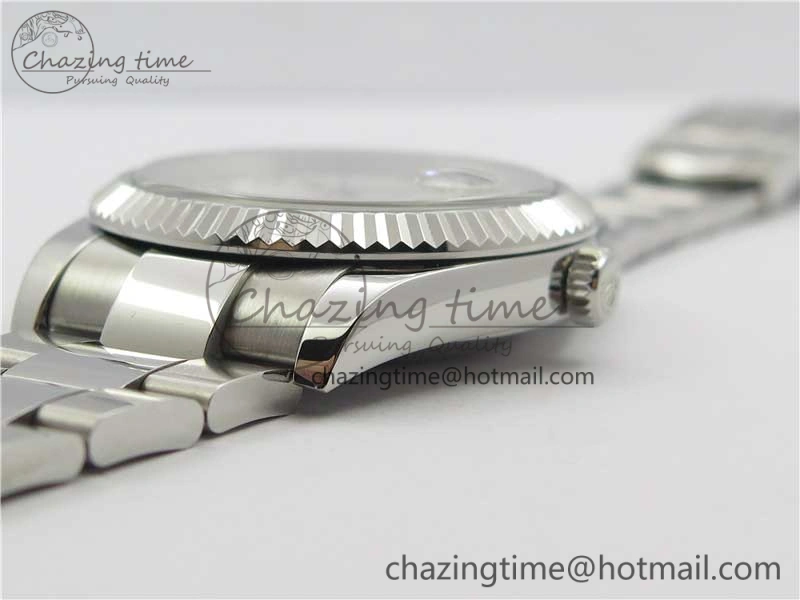DateJust 126334 SS Noob 1:1 904L Best Edition Gray Dial Diamond on Oyster Bracelet A Stylish 3167