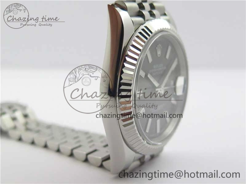 DateJust 126334 SS Noob 1:1 904L Best Edition Gray Dial Stick Markers on Jubilee Bracelet A WaterResistant 3158