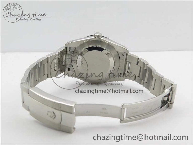 Effortless DateJust 126334 SS Noob 1:1 904L Best Edition Gray Dial Stick Markers on Oyster Bracelet A 3170