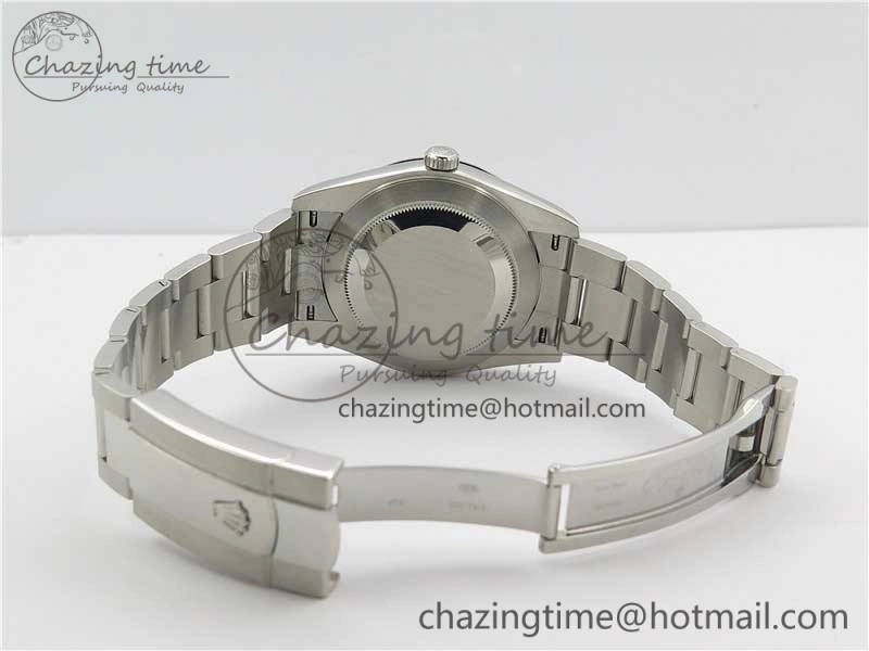 Effortless DateJust 126334 SS Noob 1:1 904L Best Edition Gray Dial Stick Markers on Oyster Bracelet A 3170
