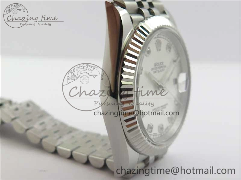 SmartChoice DateJust 126334 SS Noob 1:1 904L Best Edition Silver Dial Diamond on Jubilee Bracelet A 3152
