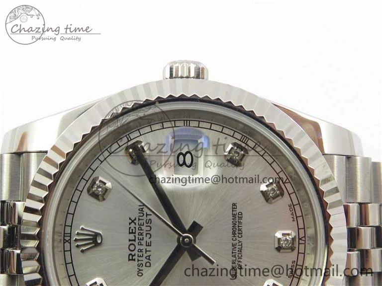 SmartChoice DateJust 126334 SS Noob 1:1 904L Best Edition Silver Dial Diamond on Jubilee Bracelet A 3152